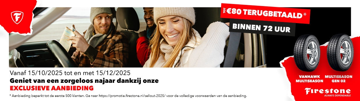 Firestone Cashback bij Firststop