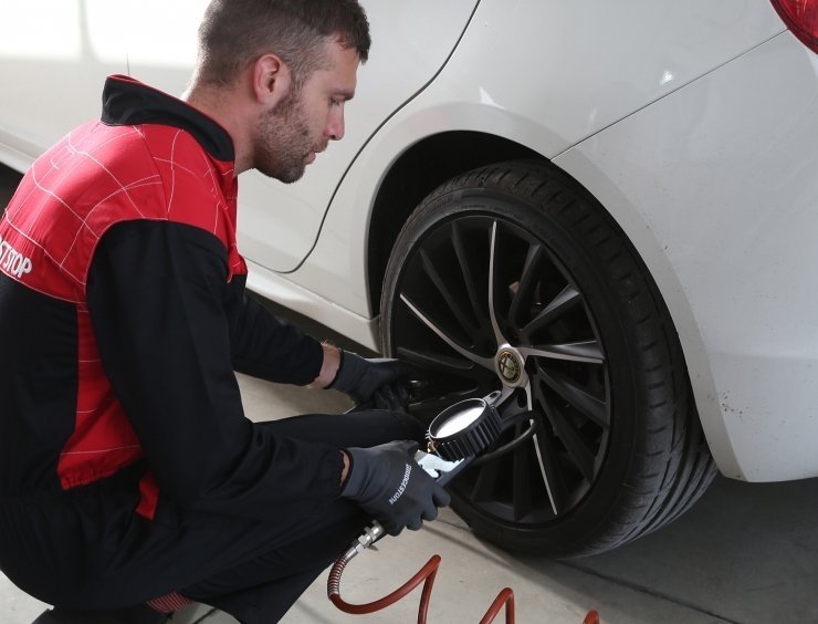  lage bandenspanning van banden