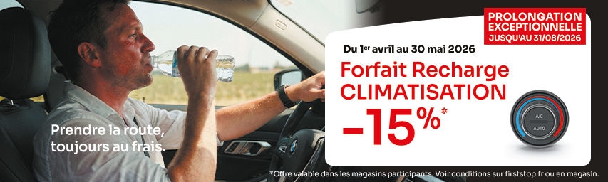 Profitez d’une remise exclusive de 15 %* sur nos forfaits de recharge de climatisation !