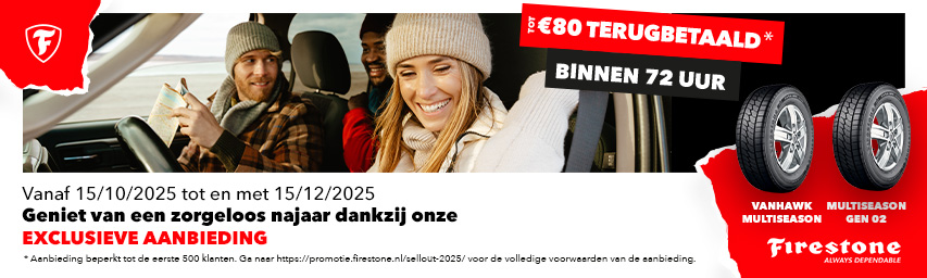 Firestone Cashback bij Firststop